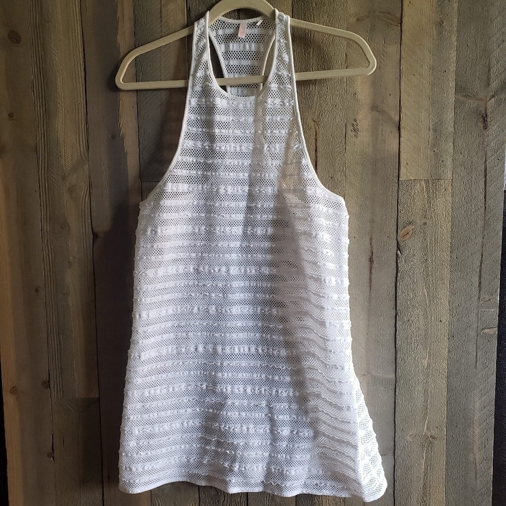 Victoria's Secret Swim Coverup S Small White Mesh